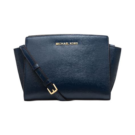 messenger blue bag michael kors